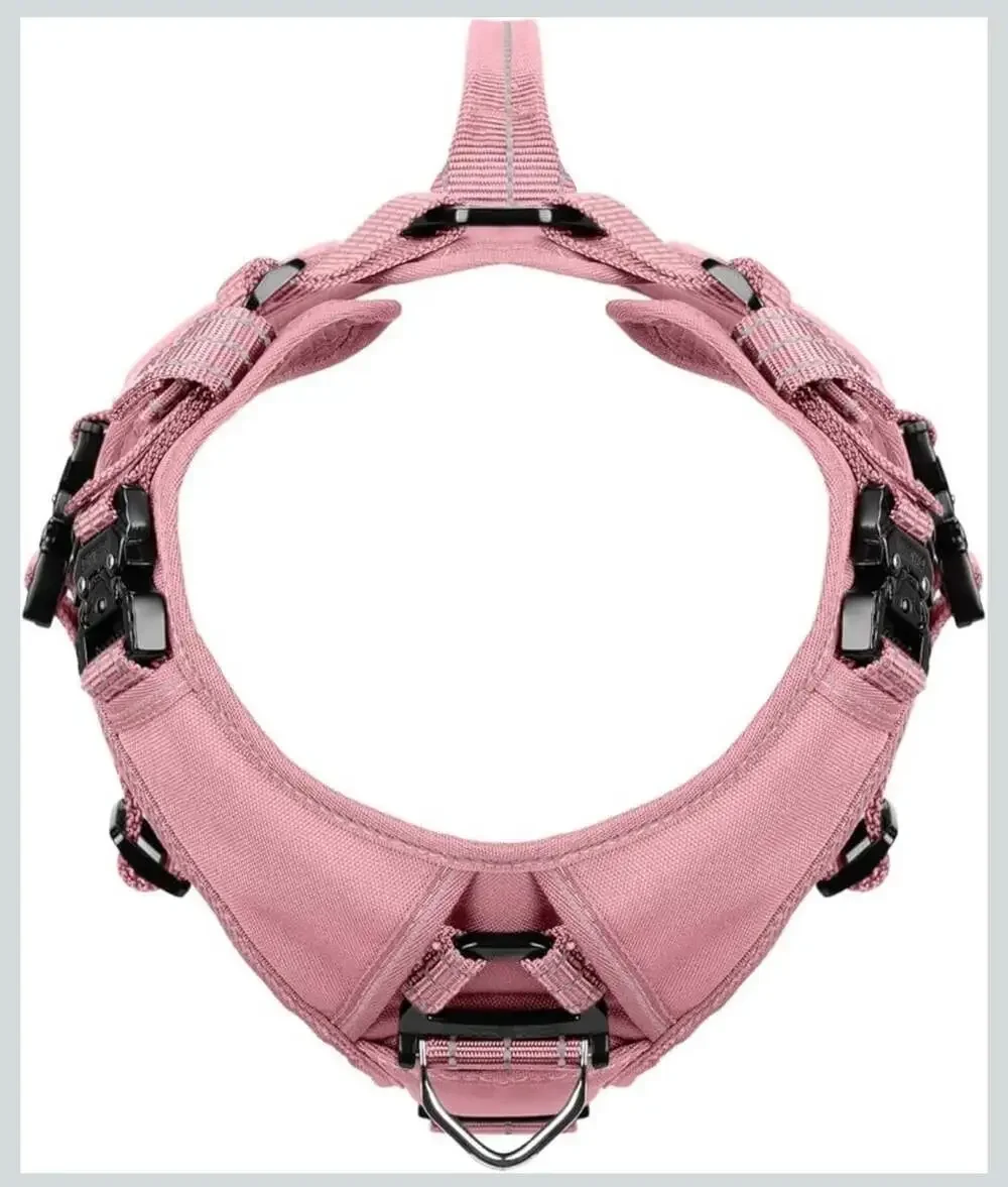 ICEFANG GN3 Tactical Dog Harness for Small Dogs, 6X Quick-Release Buckles,Dog...